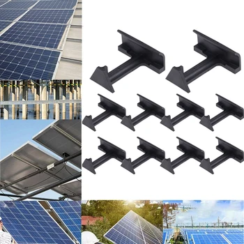 10Pcs PA66 слънчев панел Клипове за оттичане на вода Фотоволтаичен панел Източена вода Клип Слънчева енергия 30mm / 35mm / 40mm
