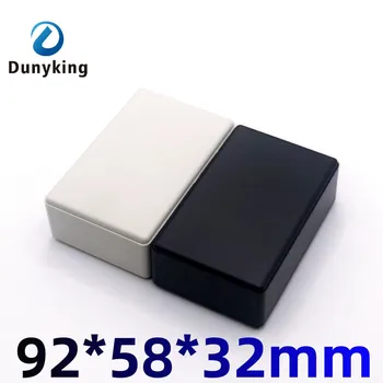 1pcs ABS корпус случай пластмасова кутия платка проект електронен 92X58X32mm черен бял DIY тел разклонителни кутии