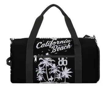 Фитнес чанта Калифорния Малибу плаж спортна чанта голям туризъм рай мъже открит дизайн чанта графично обучение фитнес чанта