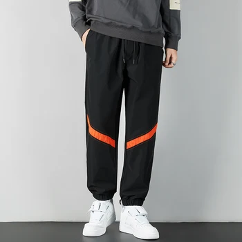 New Men Casual Sweatpants Fashion Harajuku Male Black Harem Pant Streetwear Joggers Pants Hip Hop Trousers Streetwear Pants 4XL