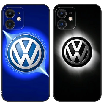 V-Volkswagens телефон случай за Apple IPhone 15 13 12 11 14 Pro Max Puls Mini XR X XS Max Fashion Soft TPU телефон капак