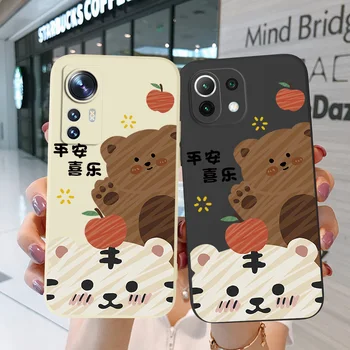 Калъф за Xiaomi MI 9 lite MI9T PRO A3 lite CC9 CC9E калъф за телефон Soft Silicon Tiger - Графити мечка тигър