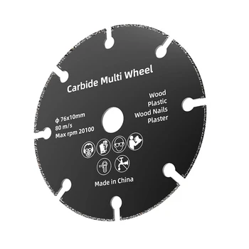 1pc 76mm 3inch режещ диск кръгла смола шлифовъчно колело трион за равнинна обработка на метални и твърди материали