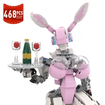 MOC Bunnyed ангел действие фигура робот секси прислужница аниме фигури модел градивни блокове Mecha машина сглобяване тухли играчки подаръци
