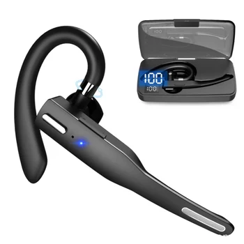 Bluetooth слушалки Двоен микрофон Шумопотискане V5.0 Bluetooth слушалки слушалки за шофьори машина офис