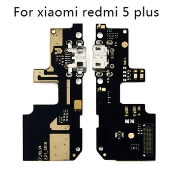 1pc USB зареждане порт зарядно съвет Flex кабел за Redmi 5 Plus Dock щепсел конектор с микрофон Flex кабел
