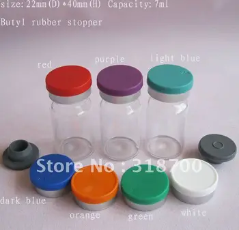 7ml стъклен флакон с flipcap, флакон за проба от лекарство, бутилка от масло за есенция, 2ml, 3ml, 5ml, до 30ml е на разположение