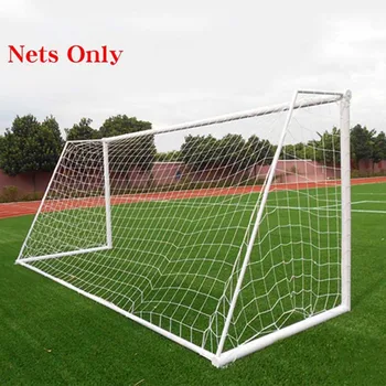 Футболна мрежа пълен размер футболна мрежа за футбол гол пост младши спортни тренировки 1.8m * 1.2m 3m * 2m футбол нетно високо качество
