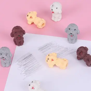 Creative Cute Cartoon Teddy Dog Eraser Student Stationery School Office Supplies Children Erasers Kids Gift Pencil Rubber Eraser
