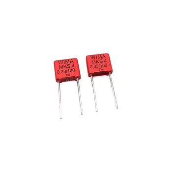 10PCS/Weimar кондензатор WIMA 334 100V 0.33UF 100V 330nF MKS4 крак разстояние 7.5mm
