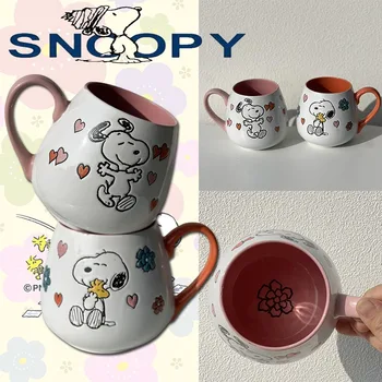 Snoopy керамична чаша персонализирана творческа офис чаша за кафе мъже и жени закуска мляко чаша мода свободно време чаши за пиене у дома