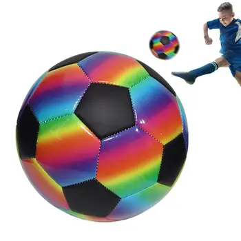 Практика Футбол Rainbow PVC футбол за спортна практика Игри на открито и закрито Любителите на футбола Подаръци за рожден ден за деца момчета