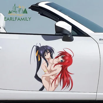 EARLFAMILY 43см х 40.38см За гимназия DxD Хентай кола стикери оклузия надраскване Decal прозорци личност кола Lable ваденки