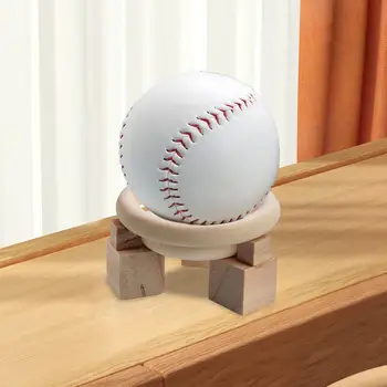Бейзболна изложбена стойка, Държач за статив за бейзболна стойка, Държач за малка стойка за топка, Дървени държачи за бейзбол за бейзболен софтбол