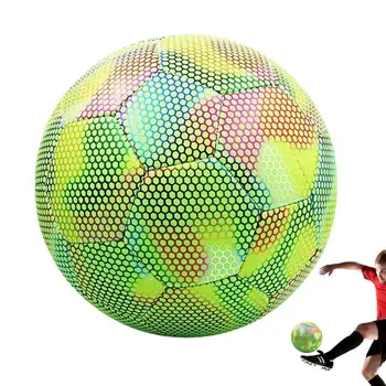 Размер 5 В тъмно Футбол Светещи футболни топки Нощни отразяващи футболни топки Външно осветление Подаръци за играчки за момчета Деца