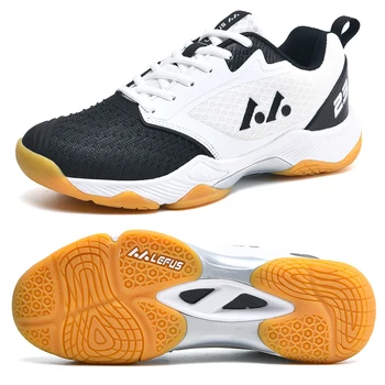Професионален бадминтон Мъжки обувки Двойка Фитнес зала Ходене Маратонки Мъжки волейболни обувки Mesh дишащи спортни тенис обувки размер 36-46