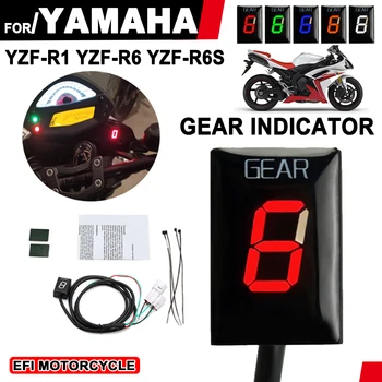 За Yamaha YZF-R1 YZF-R6 YZF-R6s YZF R1 R6 R6S YZFR1 YZFR6 мотоциклет 1-6 скоростен индикатор метър EFI аксесоари за мотоциклети