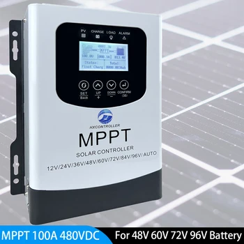 48V 60V 72V 96V 100A MPPT 480VDC Solar Charge Controller Solar PV батерия регулатор за 9600W 7200W 4800W PV система